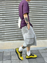 Scull cargo sweat bermuda pants 2C