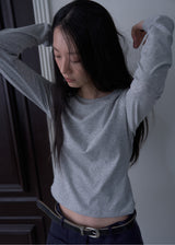 クラシック ロングスリーブ Tシャツ(Melange Gray)