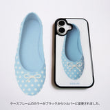 [Silver Glass] blue dot shoes case 