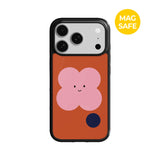 【MADE】シェイププレイ!_オレンジクローバーiPhoneケース [グロッシーグラス/Magsafe]