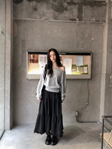 2WAYボタンスリットワンショルダーニット (3color)