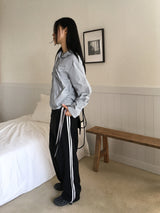 Newer shirring string nylon windbreaker jacket
