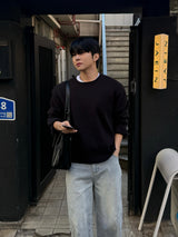 Lead button heavy knitwear