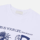 タイムビッグプリントオーバー半袖Tシャツ