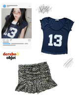 Shirring Leopard Banding Mini Skirt
