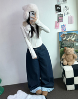 FUR PETIT SLIM HALF CROPPED ZIP-UP 🖤🩶🤍3COLOR