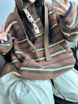 クリームテディシープファーロングパンツ🧸🤎🐑🖤3COLOR