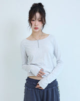 ステッチTシャツ - オートミールホワイト