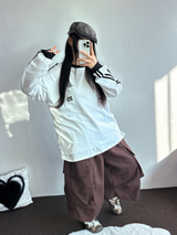 BIG BIG POCKET OVER BERMUDA 🤎🤍❤🖤5COLOR