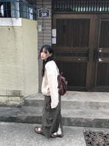 da flower knit cardigan