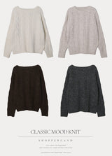 #MR Twist Loose Wool Knit (4color)