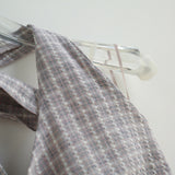 Yuna Check Ribbon Blouse