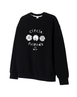 サークルフレンズスウェット - Black(UNISEX)