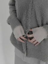 Mesh see-through polar long-sleeve tee