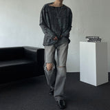 ENOC Grunge dyeing Shoulder Snap Long Sleeve T-shirt (2 colors)