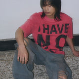 Untitled No Idea Pigment Wash Short Sleeve Hot Pink