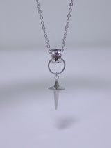 black wave ring star necklace