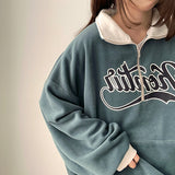 Z2 Tone Color Fleece Semi-Zipup