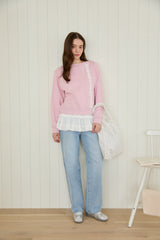フローフリルレイヤードトップ