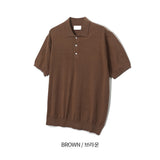 ASCLO Washable Collar Short Sleeve Knit (14color)