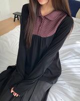 Baer Vintage Check Collar T-Shirt