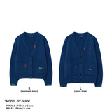 Stitch Point Oversized Cardigan_Blue