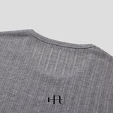 [HFORUS MADE]Forus Knitted pleats U - kneck long sleeves IN IVORY