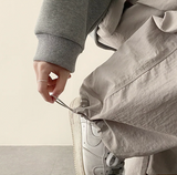 Lead Knee Pin Tuck Hem String Wide Pants