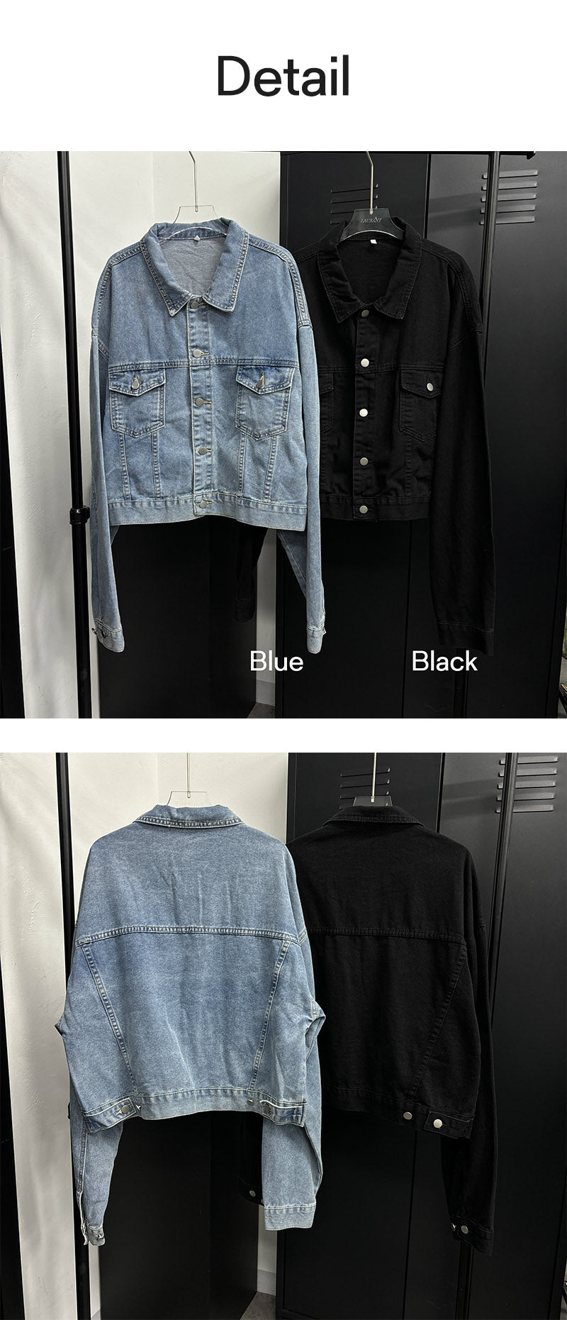[F/W] クロップウォッシングデニムジャケット(2color)