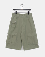 Ephen Cargo Pocket Button Bermuda Pants