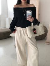 [MADE] ENTOL VELOUR WIDE PANTS