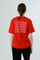 マルチプリンティングTシャツ_RED