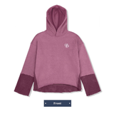 PIGMENT CUTTED HOODIE_REDDISH PURPLE