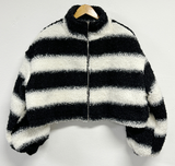 CURLY STRIPE INSIDE PADDING JACKET 🖤🤍