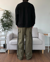 Cotton strap cargo pants
