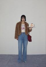 シャドウファージャケット (IVORY, BROWN 2COLORS!)