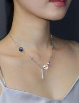 [MADE] rose arc trail necklace
