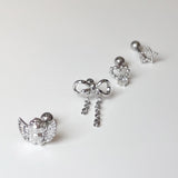 [SET] ドロップリボンエンジェルスターピアス