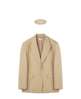 THREE BUTTON BLAZER (BEIGE)