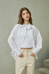 BRIGHT OVERSIZED SHIRT / WHITE
