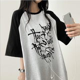 リミンボクシーフィットカラーラグラン半袖Tシャツ