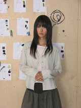 SNAP HOODIE SHIRT (SAND GREY)
