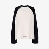 ラグランワッフル長袖Tシャツ_ ブラック
