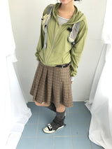 Rib Vintage Check Skirt