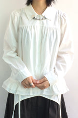 コットンフレアシャーリングシャツ