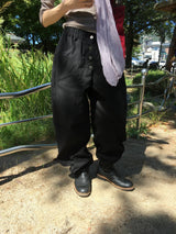 Danf Button Wide Balloon Pants