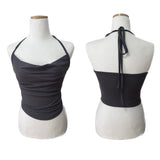 HALTERNECK DRAPE SLEEVELESS
