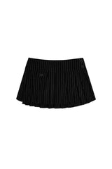 Canelé fake pocket skirt, Black