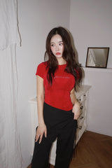 レッドダイヤモンドスリム半袖Tシャツ 2