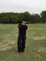 ソード ヘンリーネック リンガー ショートスリーブ Tシャツ 4C